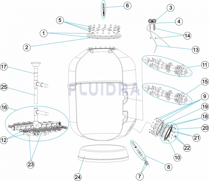 ����������� ������ EUROPE Ø 1050 ��, 17 �3/�, � ������� ������������ 63 �� ���. 20070
