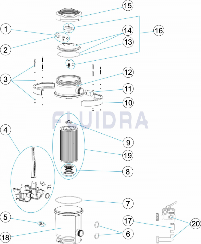 ����������� ������� NANOFIBER 150 Ø 350 ��, 10 �3/�, � ������� ������������, ����� �� 50 �3 ��� 64837