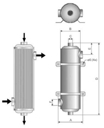 Теплообменники “MAXI-FLO” Артикул: 11365, 11366, 11367, 11368