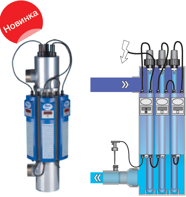 ��������� �� BLUE LAGOON UV-C Pro Buster 1010359 B200031 ����� ��������, �3 450 �����, �3/� 60