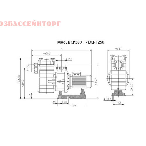 �����  BCP600 � ����������� 90�³/���, 5,75���, 380�, FIBERPOOL /XBCPT065/