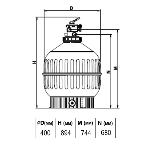 �������  ������� CANTABRIC Ø 400 ��, 6 �3/�,
