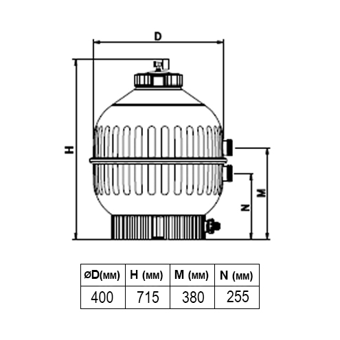������� ������� CANTABRIC Ø 400 ��, 6 �3/�, � ������� ������������