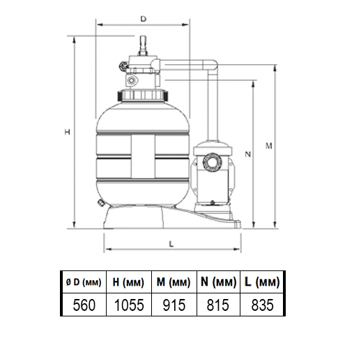 ������� ��������� MILLENNIUM, Ø 560 ��, 12 �3/�, ������� ����������� 