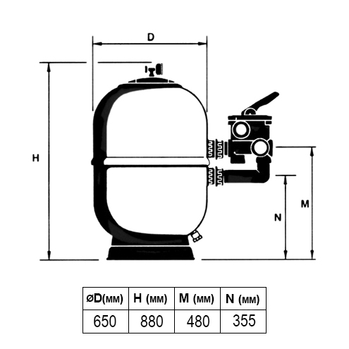 ������ ASTER Ø 650 ��, 15 �3/�, � ������� ������������, ������� 0,6 � ���. 21071