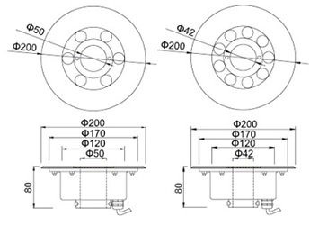 ����������� ������������ ��� ���������� �������� IP68 / 170AquaGMK- 9*1W