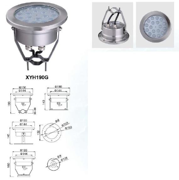 ����������� ������������ ��������� IP68/ ��������� �� ���������� Aqua 190G-24W